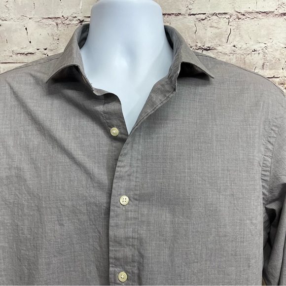 Polo Ralph Lauren Gray Button Front Long Sleeve Shirt - Picture 2 of 8